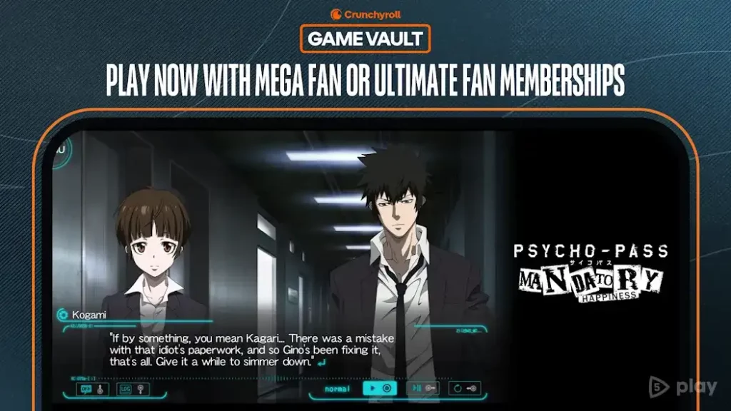 Crunchyroll: PSYCHO-PASS screenshot