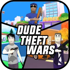 Dude Theft Wars Offline & Online Multiplayer Games icon