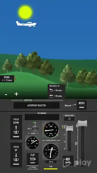 Flight Simulator 2d - realistic sandbox simulation screenshot