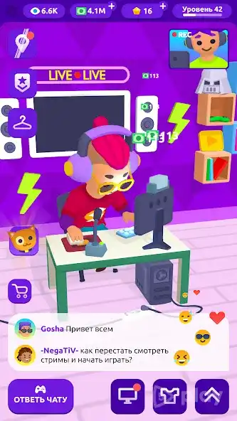 Idle Streamer: Tuber игра screenshot