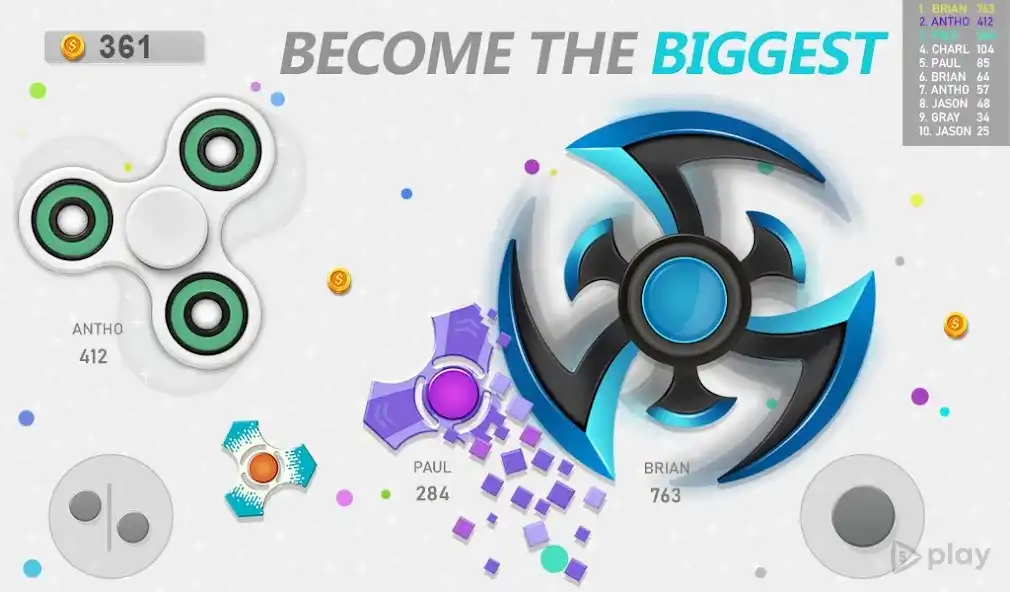 Fidget Spinner .io Game screenshot