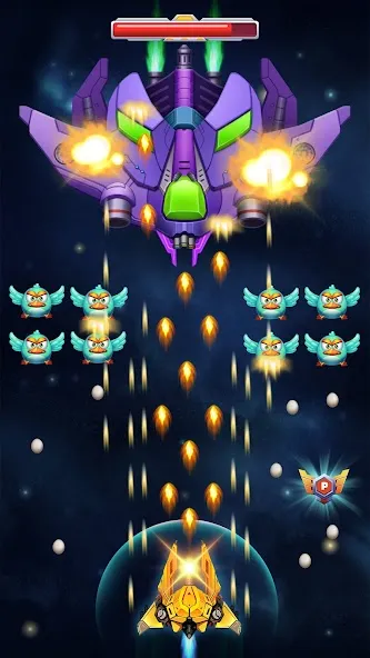 Chicken Attack: Galaxy Shooter screenshot