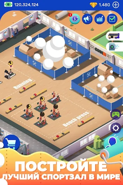 Idle Fitness Gym Tycoon - Workout Simulator Game screenshot