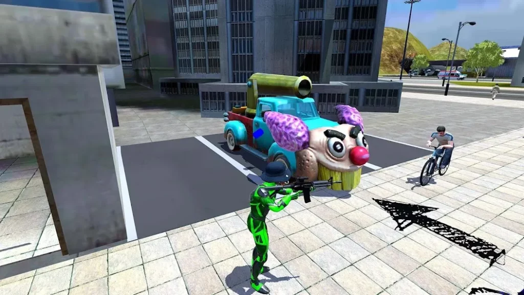 Rope Frog Ninja Hero Car Vegas screenshot