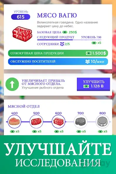 Idle Supermarket Tycoon - Shop screenshot