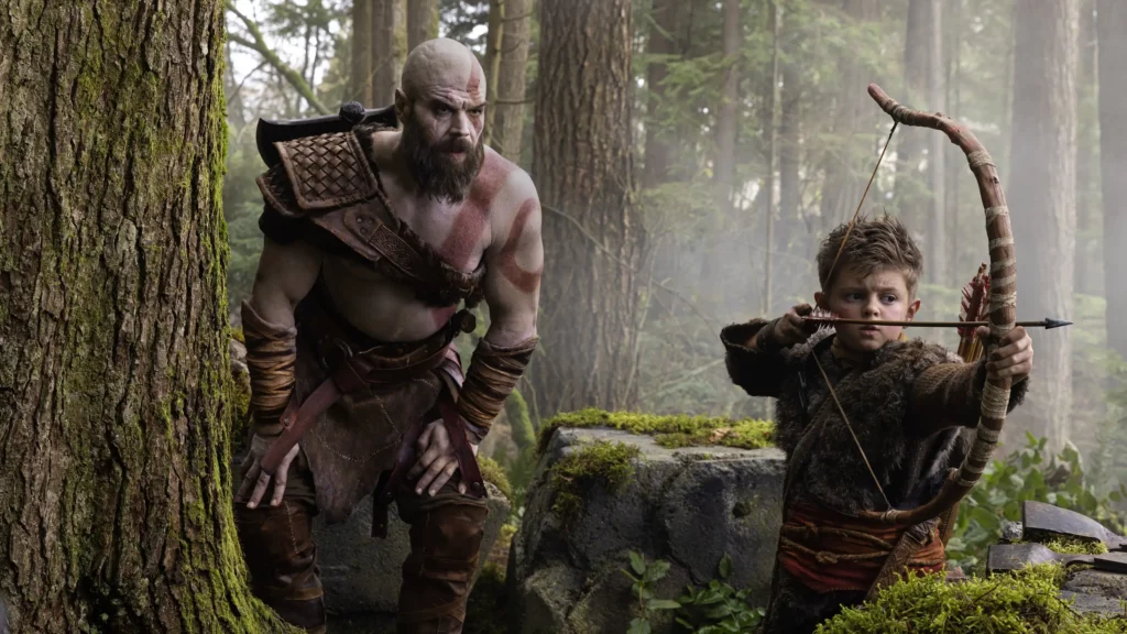 Опубликован первый кадр сериала God of War: Кратос и Атрей в объективе камеры icon