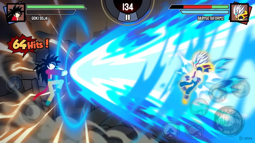 Stickman Warriors - Super Dragon Shadow Fight screenshot