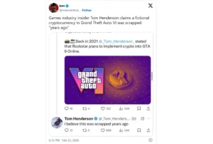 Слухи о криптовалюте в GTA VI окончательно опровергнуты icon