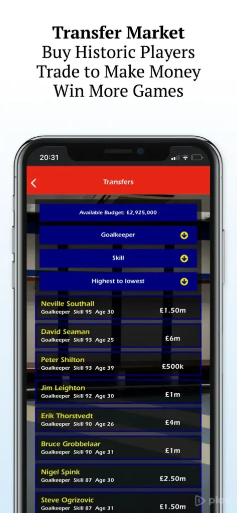 Retro Football Management screenshot